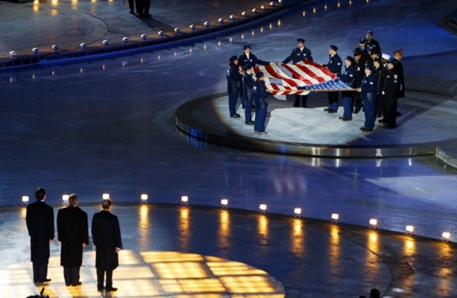 The Winter Olympics opened by George W. Bush