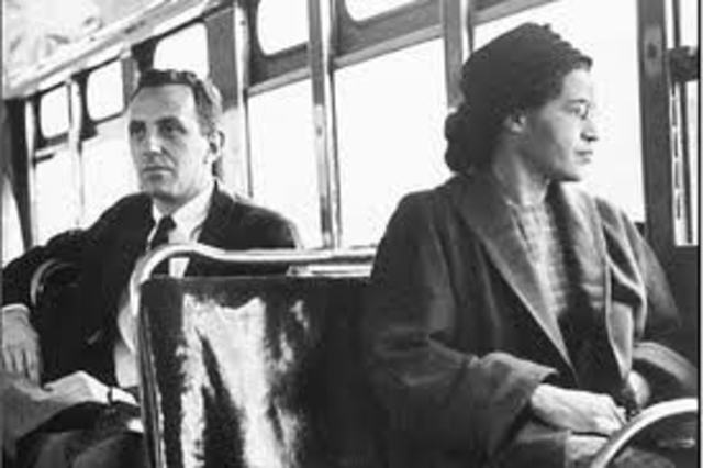 Rosa Parks Refuses to Give Up Her Bus Seat