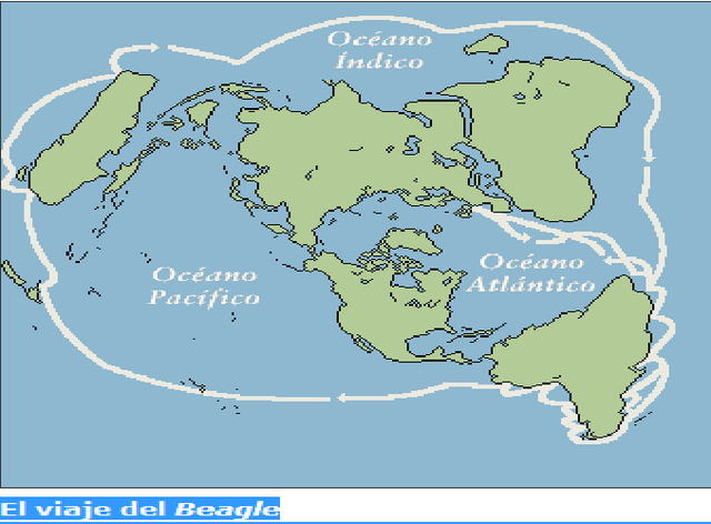 inicia una expedicion la cual llama "El viaje del Beagle"  zarpando de la bahía de Plymouth