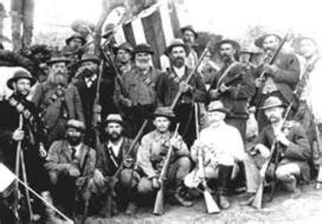 end of the South African war (Boar war).