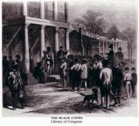 Black Codes Enacted