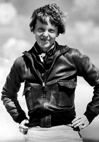 Amelia Took Off Over The Atlantic.