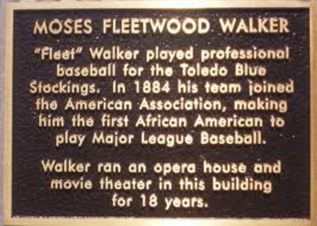 First African American in Baseball