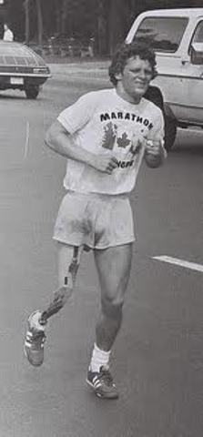 Terry Fox dies