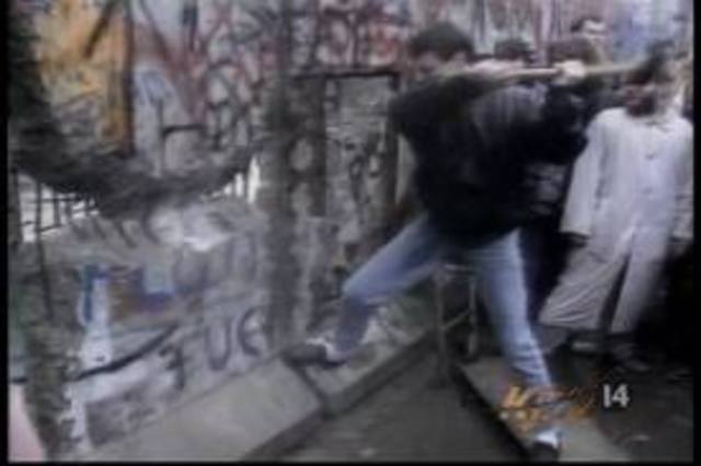 Berlin Wall is torn down
