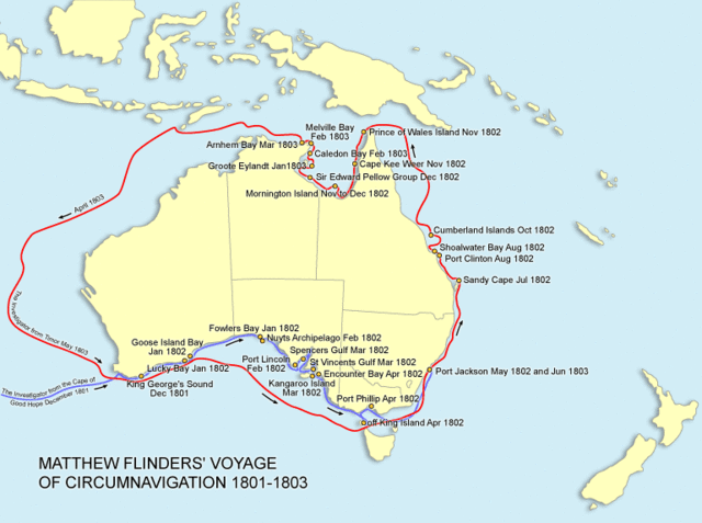 Mathew Flinders Circumnavigation of Australia