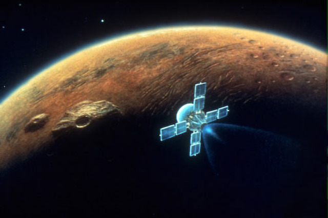 Inserted into Mars orbit