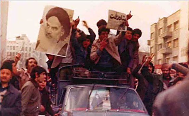 Tehran is Overrun  by Revolutionaries and the Shah Flees the Country