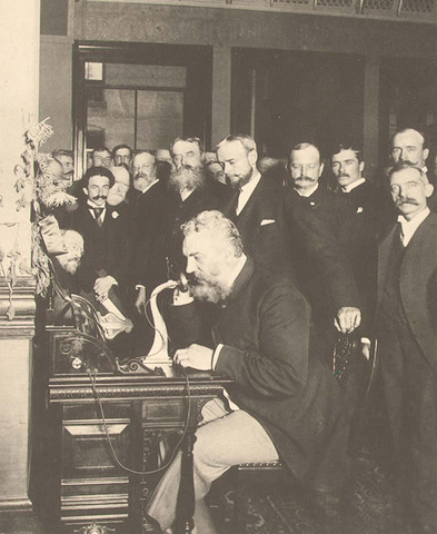 Alexander Graham Bell invents the telephone.
