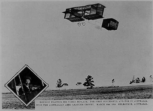 The first Powered aeroplane flight is made in Australia.
