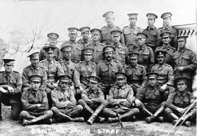 Australian Soldiers are sent to the first world war.