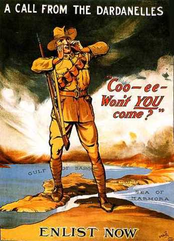 Anzacs land at Gallipoli