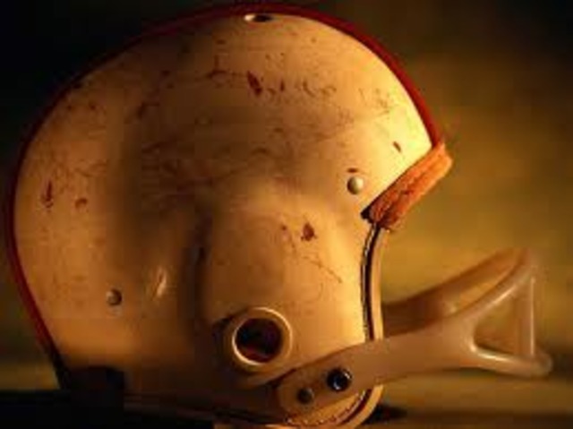 THE INVENTION OF PLASTIC FOOTBALL HELMET