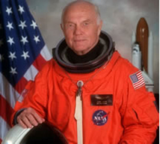 Glenn's last mission to space