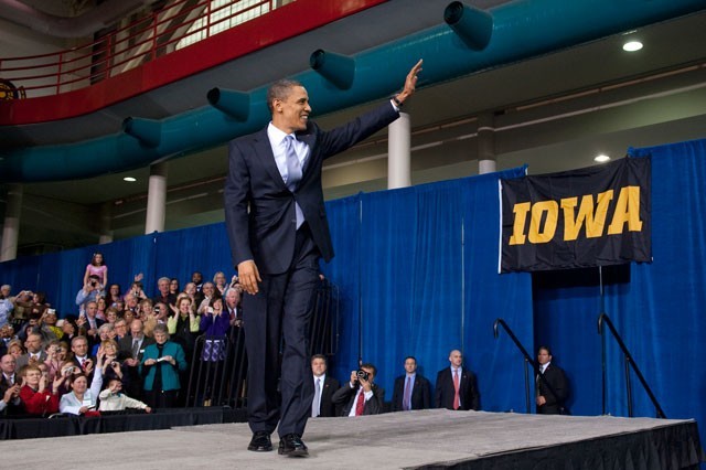 President Obama talks student loans at University of Iowa
