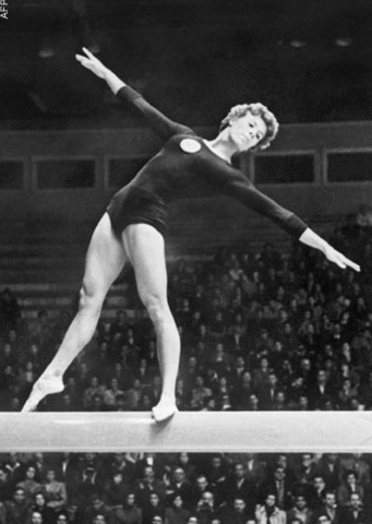 Soviet gymnast Larissa Latynina completes her Olympic career with 18 medals- more than any other athlete in Olympics history.