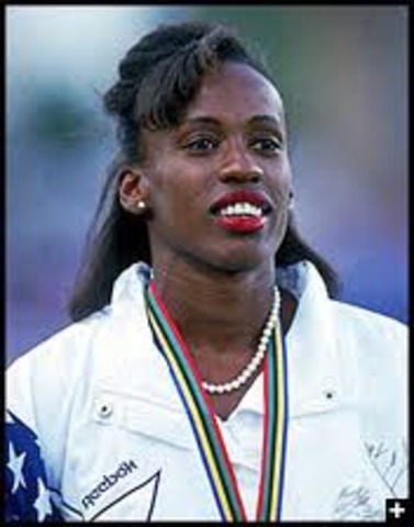 Jackie Joyner-Kersee breaks World Record