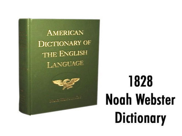 publishing of webster’s dictionary