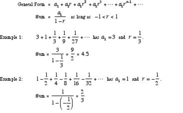 BC Review Infinite Series