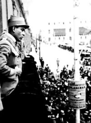 La caída de Leguía