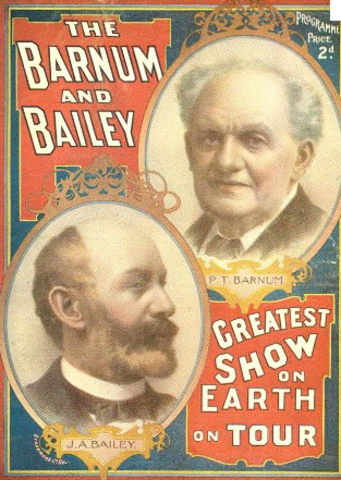 PT Barnum's "Grand Traveling Museum"makes its debut