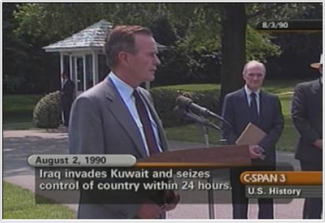 Kuwait invaded.