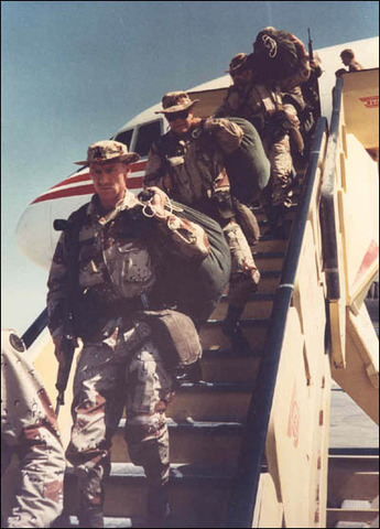 Deployment of troops to Saudi Arabia.