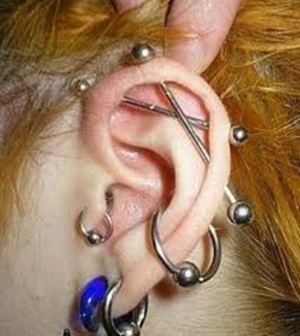 Fashion and entertainment:Body piercing