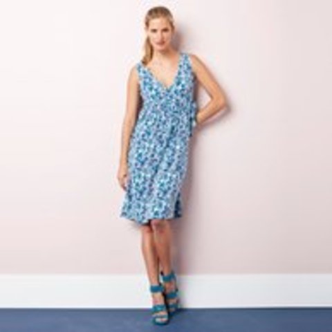 Vestido estampado sin mangas