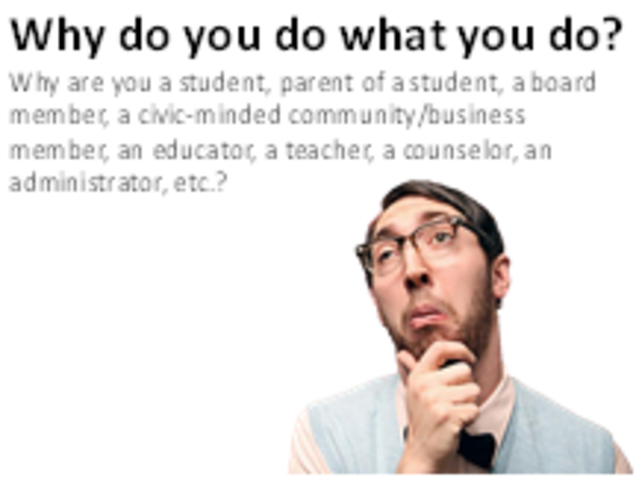 EOY Staff Letter: Ask staff to consider over the summer: Why do you do what you do?