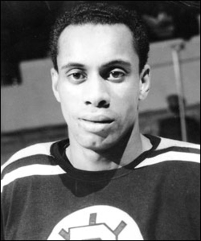 Willie O'Ree becomes the first black to play in the National Hockey League