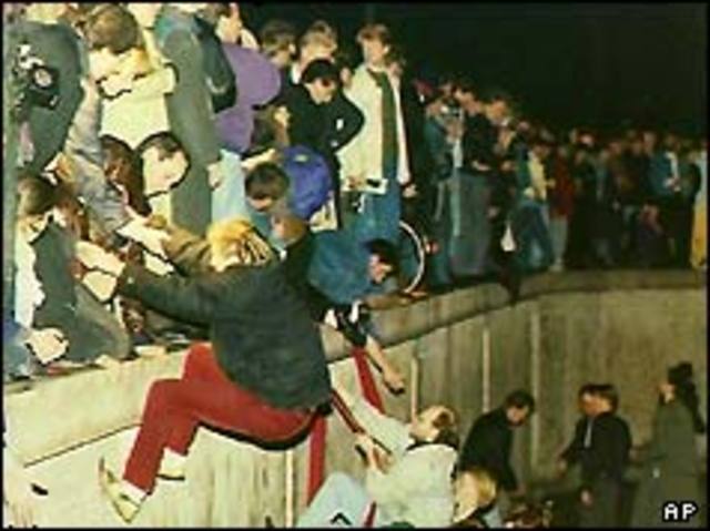 Berlin Wall is torn down