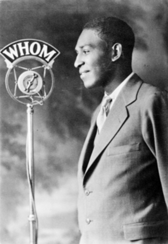 1st African American sports broadcaster.
