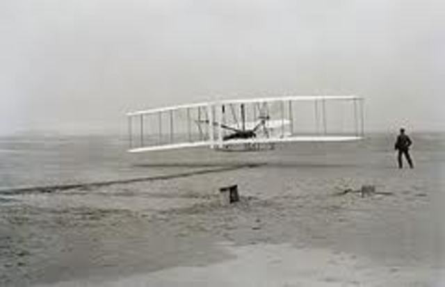 Wright brother invents modern flight