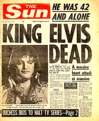 Fashion and Entertainment: Elvis Dies