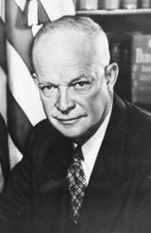 World Events: Dwight Esenhower is elected president