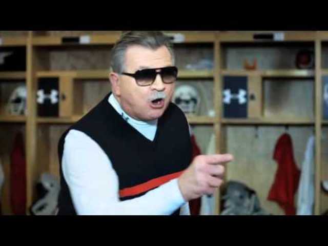 Mike Ditka broke his wrist.