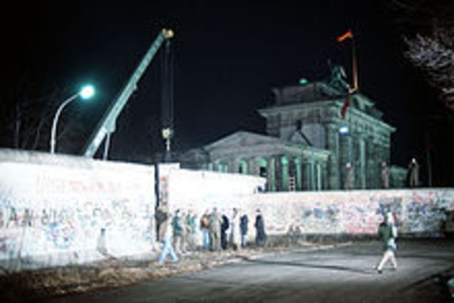The Berlin Wall Falls