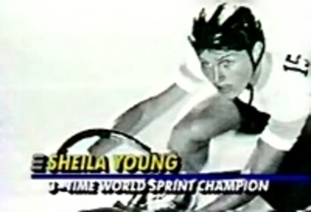 Sheila Young wins the World Cycling Championships