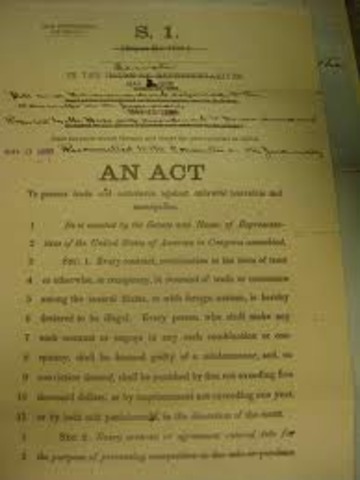 Sherman Antitrust Act