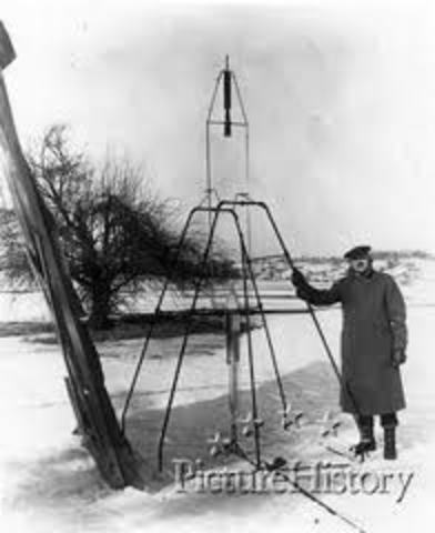 First Liquid-fueled rocket