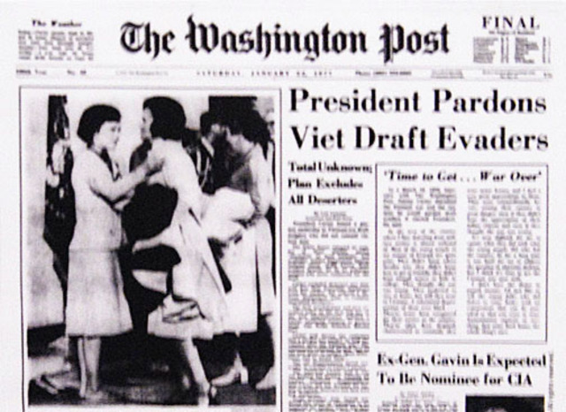 Jimmy Carter Pardons Draft Dodgers