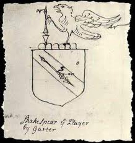 John Shakespeare, father of Shakespeare is Granted a Coat of Arms