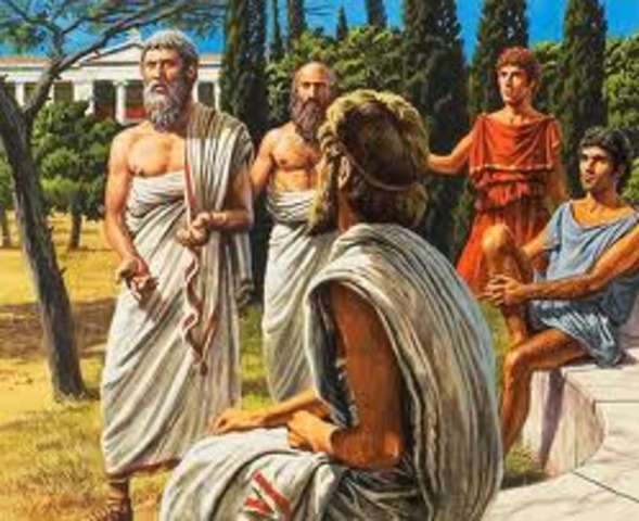 Plato opens an academy of learning in Athens.