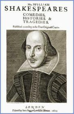 'The First Folio' of his plays is published