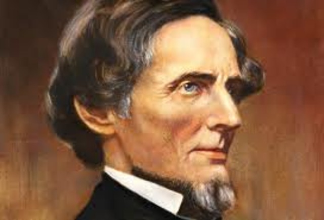 The Confederate State of America was formed with Jefferson Davis.