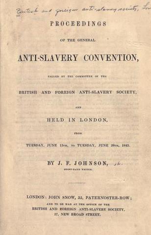 World Anti-Slavery convention