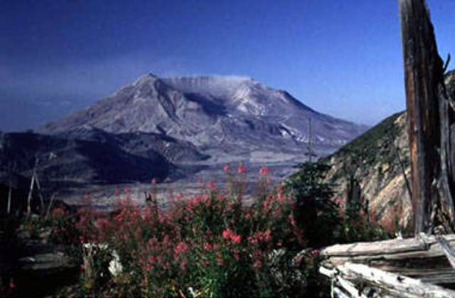 World Event:Mount St Helens Erupts