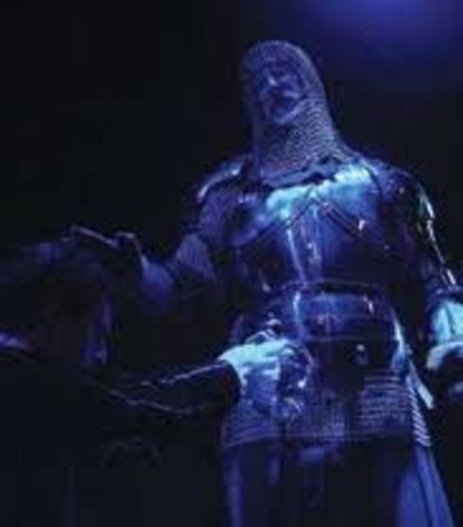 Hamlet talks to his father