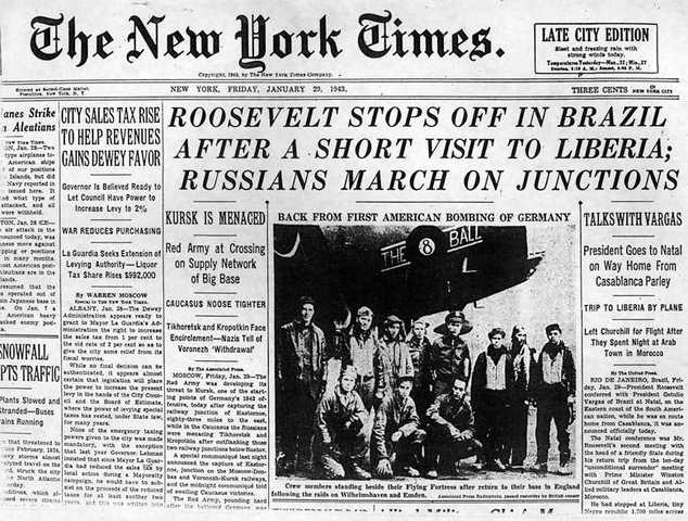 World event : Casablenca Conference